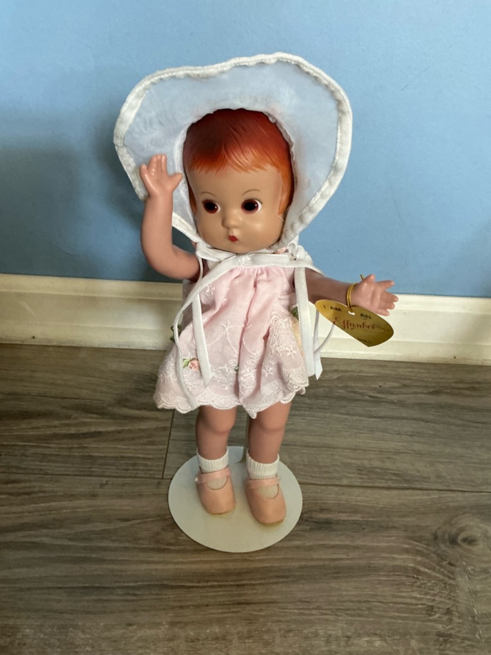 Vintage Patsy Reproduction Effanbee Doll w/stand